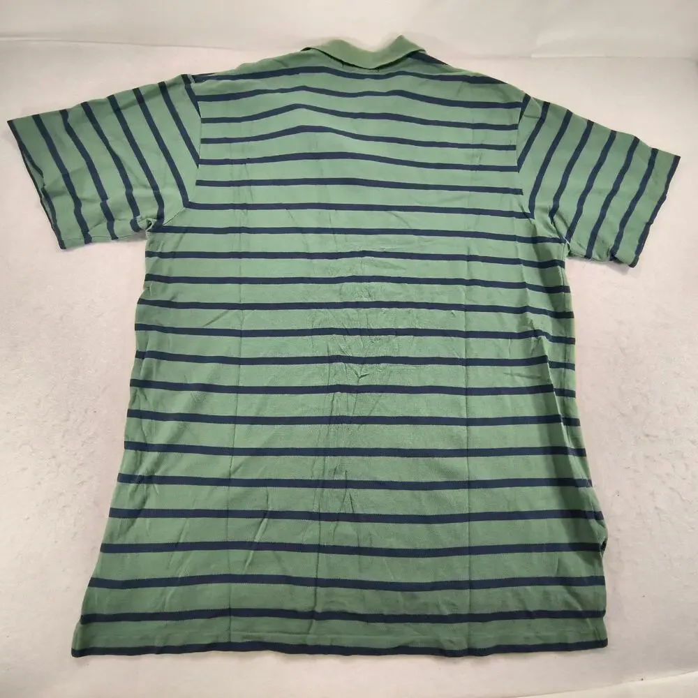 Polo by Ralph Lauren Collared Polo Shirt Mens Size Extra Large XL Green Navy